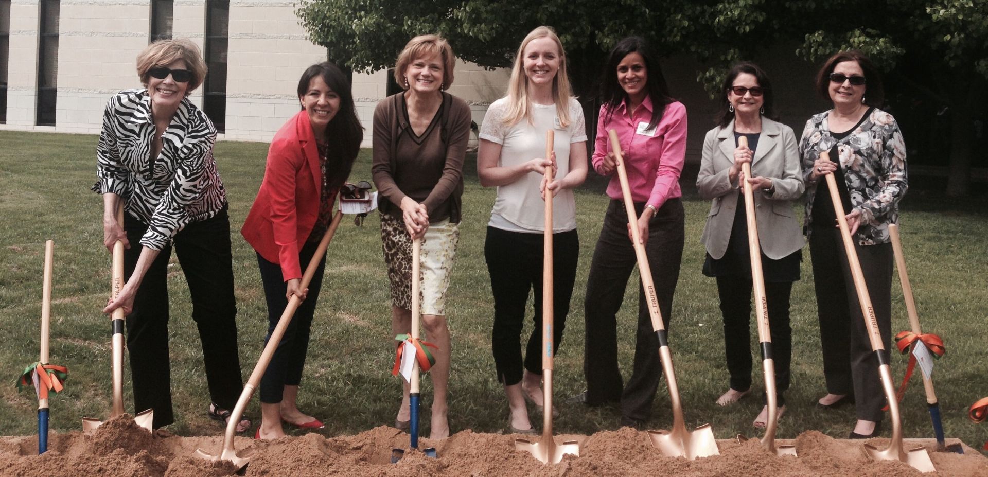 Center for Children and Families staff at groundbreaking ceremony